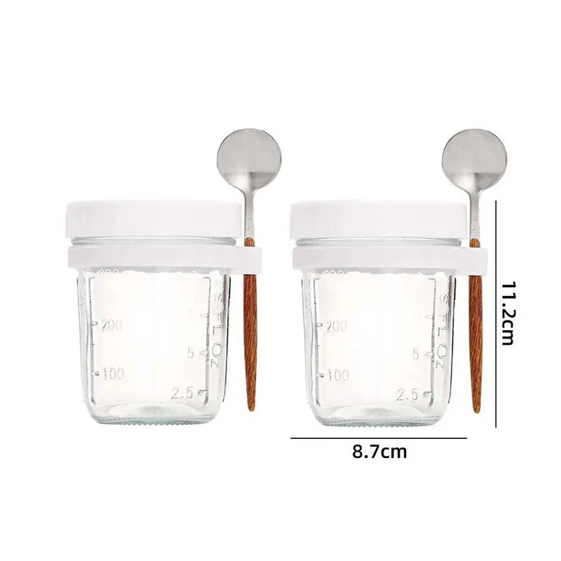 

Стеклянная банка для овсянки 300 мл