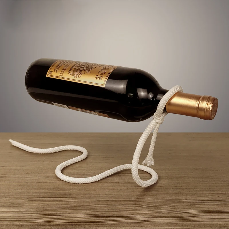 

3Color Magic Floating Rope Creative Wine Rack Crafts Snake-shaped Bracket Simple Home Decoration Ornaments