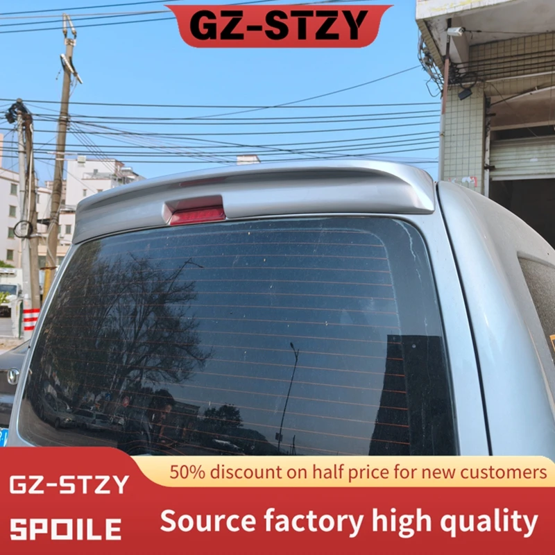

For 2003 To 2015 For VW Volkswagen Caddy Car Rear Trunk Spoiler Lid Wing By High Quality ABS Gloss Black white silvery Body Kit