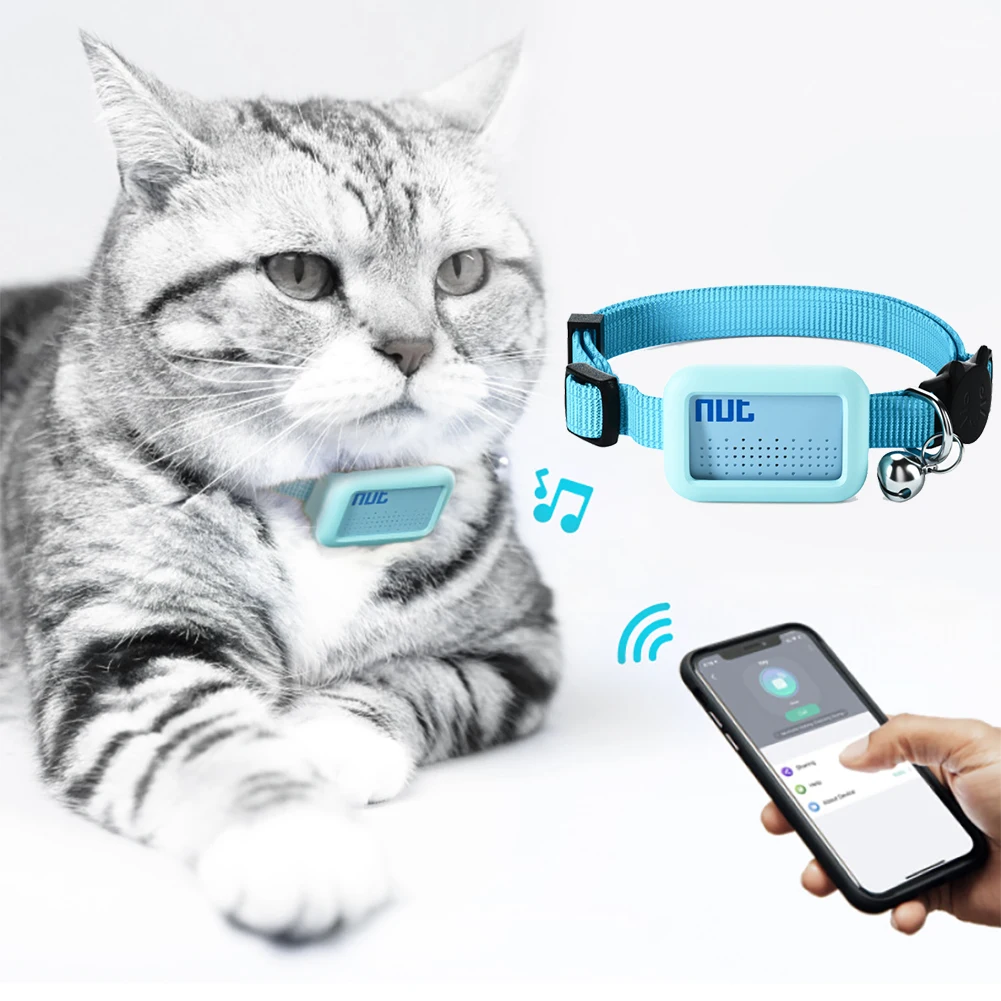 

Bluetooth Смарт-локатор для домашних животных водонепроницаемый ошейник-трекер для определения местоположения для кошек и собак трекер позици...