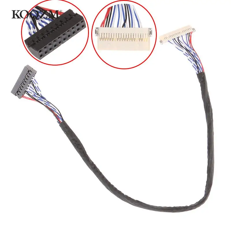 Universal 20Pin DF19-20-D8 1ch Signal 8 Bit LCD Screen Driver Board Line LVDS Screen Cable