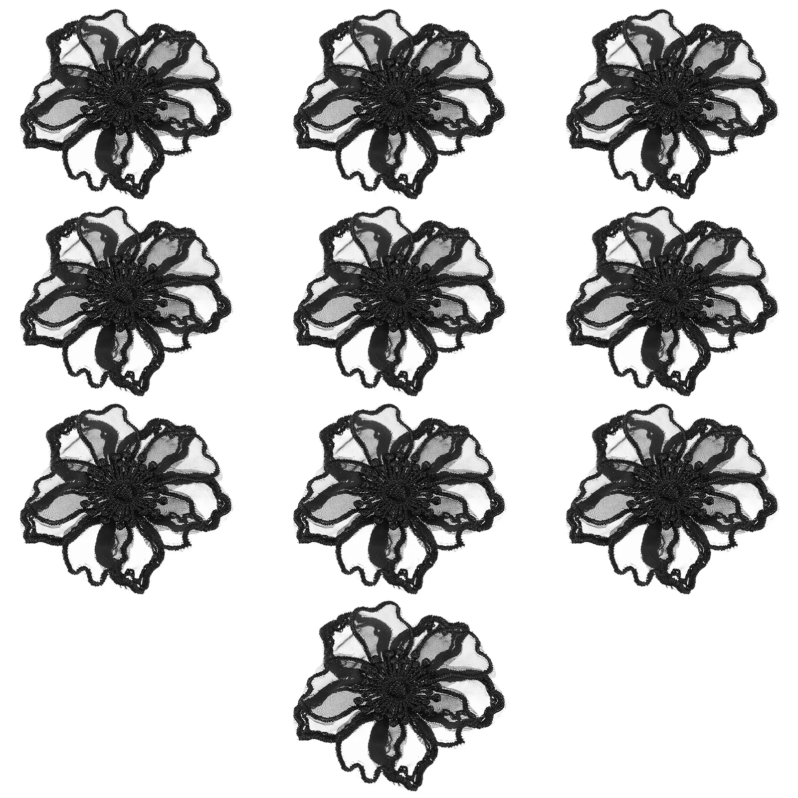 

Flower Lace Patch Applique Patchesembroidery Sew Flowers Floral Embroidered Hat Diy Clothing Sewing Bridal Organza Sequence