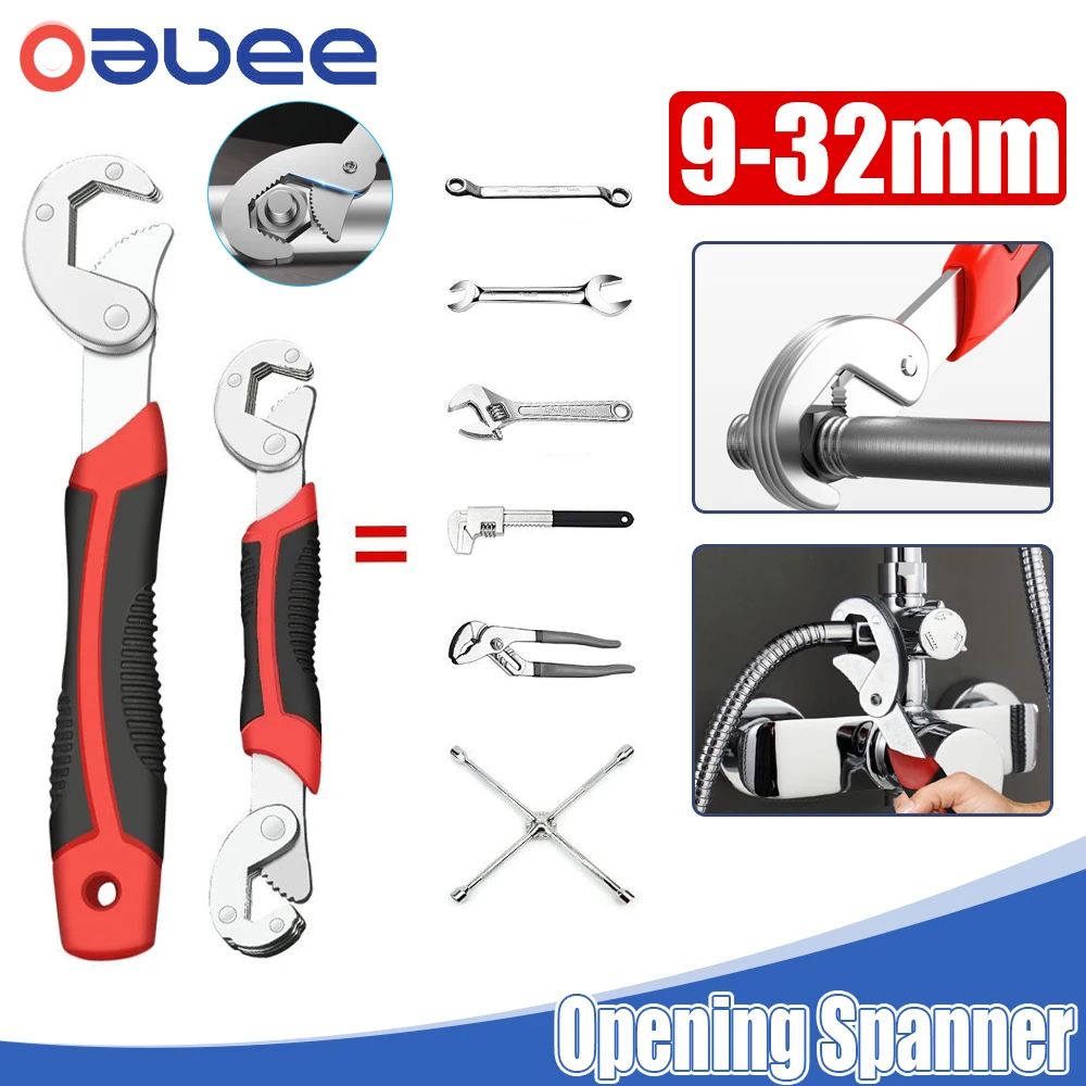 

9-32mm Universal Wrench Set MultiFunction Adjustable Portable Keys Bionic Torque Ratchet Oil Filter Spanner Repair Hand Tools