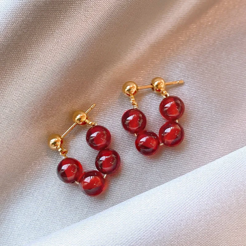 

2022 New Senior Contracted Temperament Drop Earrings Fashion Sweet Elegant Lovely Pearl Women Trendy Earrings