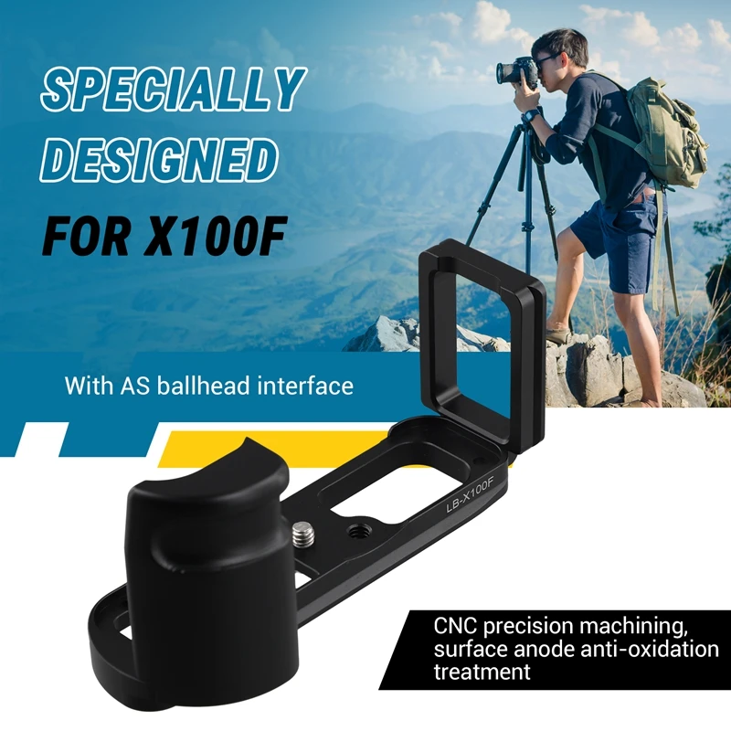 Quick Release L Plate/Bracket Holder Hand Grip Base For Fujifilm Fuji X100f Camera Ball Head