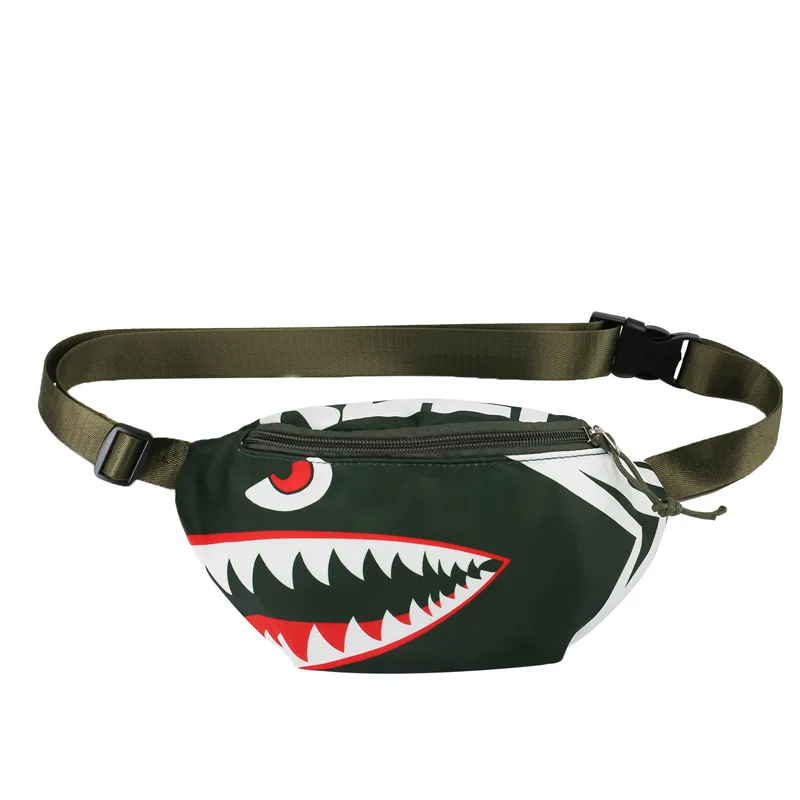 Нагрудная сумка От 3 до 6 лет детская 2020 с камуфляжным принтом в виде акулы - купить