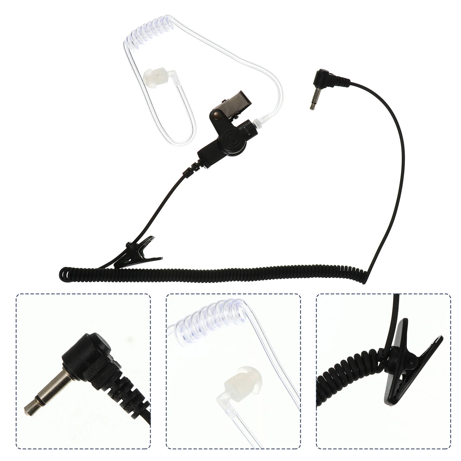 

1 Set 3.5mm Air Tube Earphone Radiation Free Air Tube Headphone Wired Earbuds