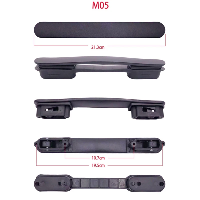 Ручка для багажа ручка на колесиках чемодана сумки сменная универсальная черная