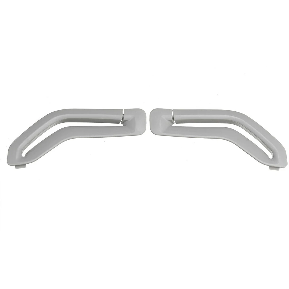 

2x Gray Car Front Seat Belt Selector Gate Cover For V70 S80 FR Xc90 Xc70 39966529 39966533 Left+Right Side Belt Trim Covers