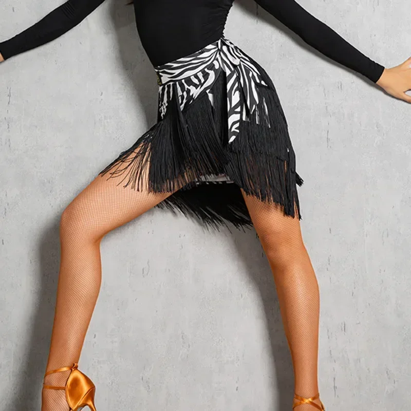Шарф с бахромой платье для тренировок выступлений Женская юбка танцев взрослых