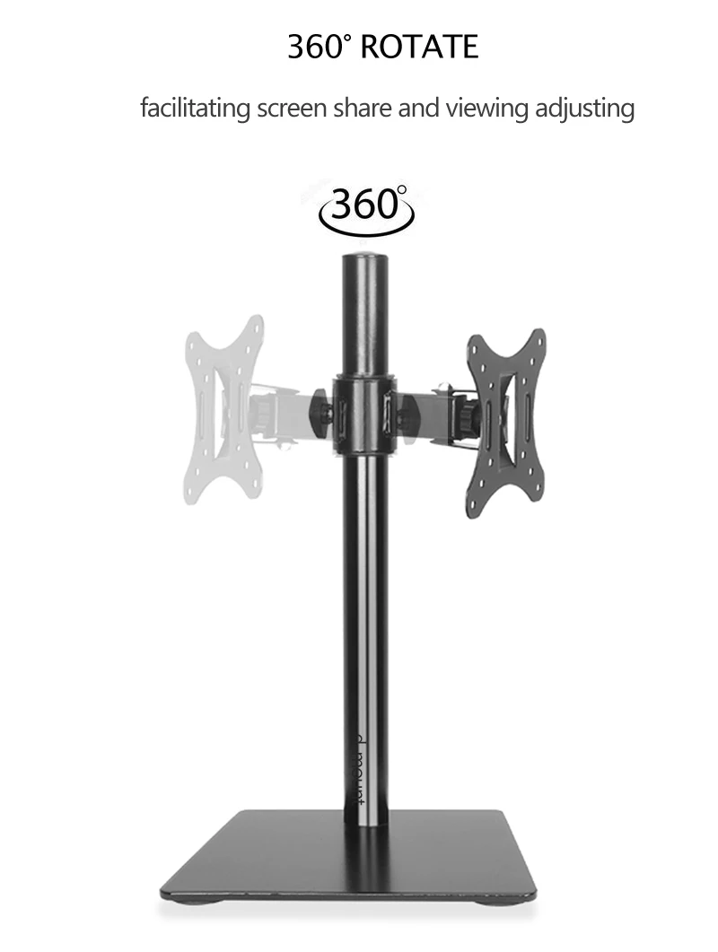 Металлическая настольная подставка для телефона 10-27 дюймов регулируемая высота