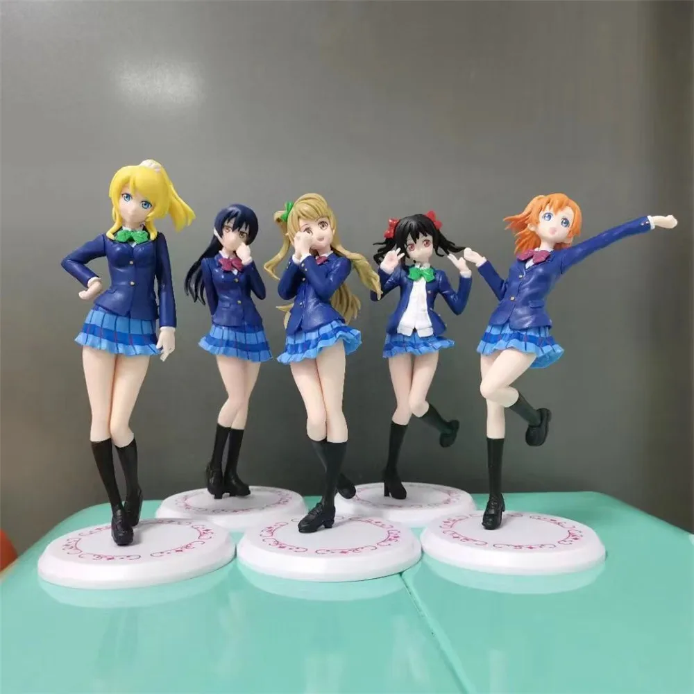 

5pcs/set Anime Love Live Action Figure 16cm Nozomi Tojo Honoka Kousaka Maki Nishikino Ellie Sonoda Umi PVC Toy Figure