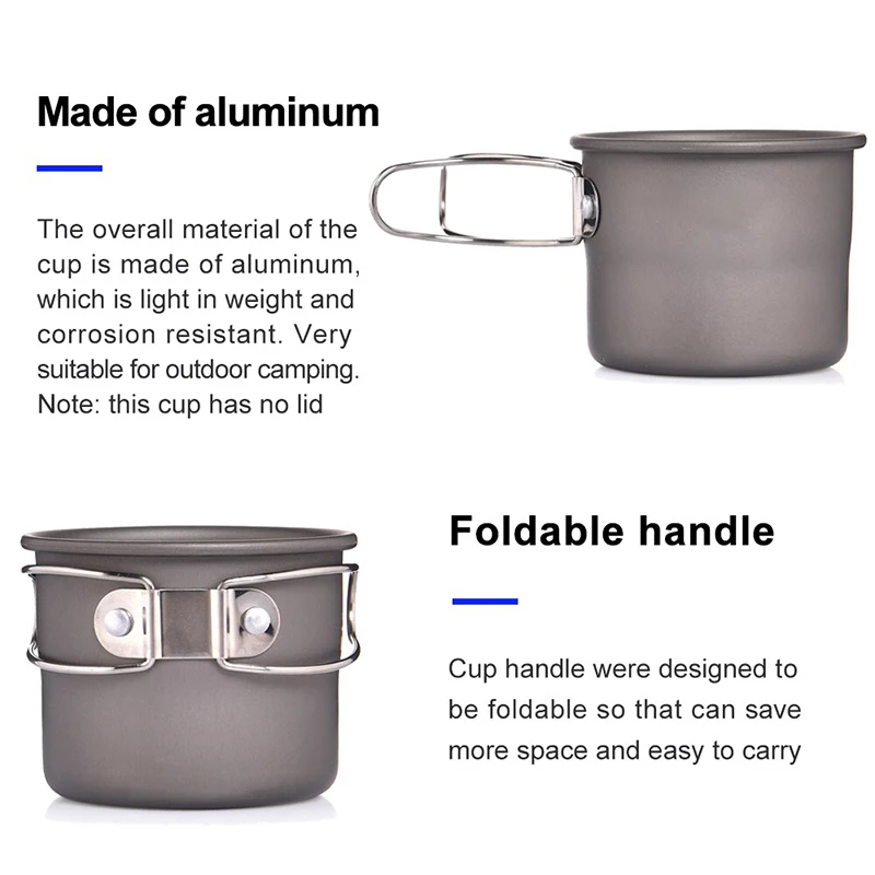 Кухонная посуда для кемпинга чашка титановая природы пешего туризма набор
