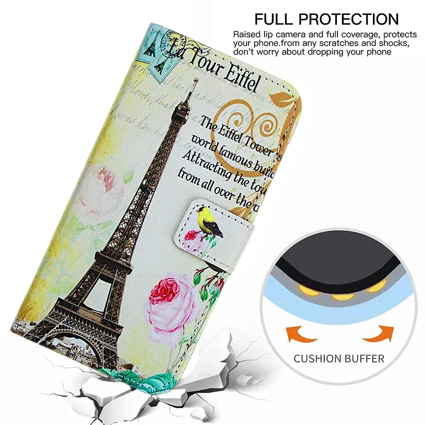 Для Infinix Hot 10i 10T 10S Note 10 Tecno Spark 7 7T 7P Go Camon 16 17 17P Pro ITEL P37 A14 Кошелек откидной кожаный