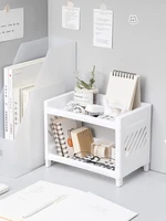 Double-layer Finishing Rack College Student Dormitory Small Rack Desktop Stationery Mini Storage Storage Rack Partition Artifact