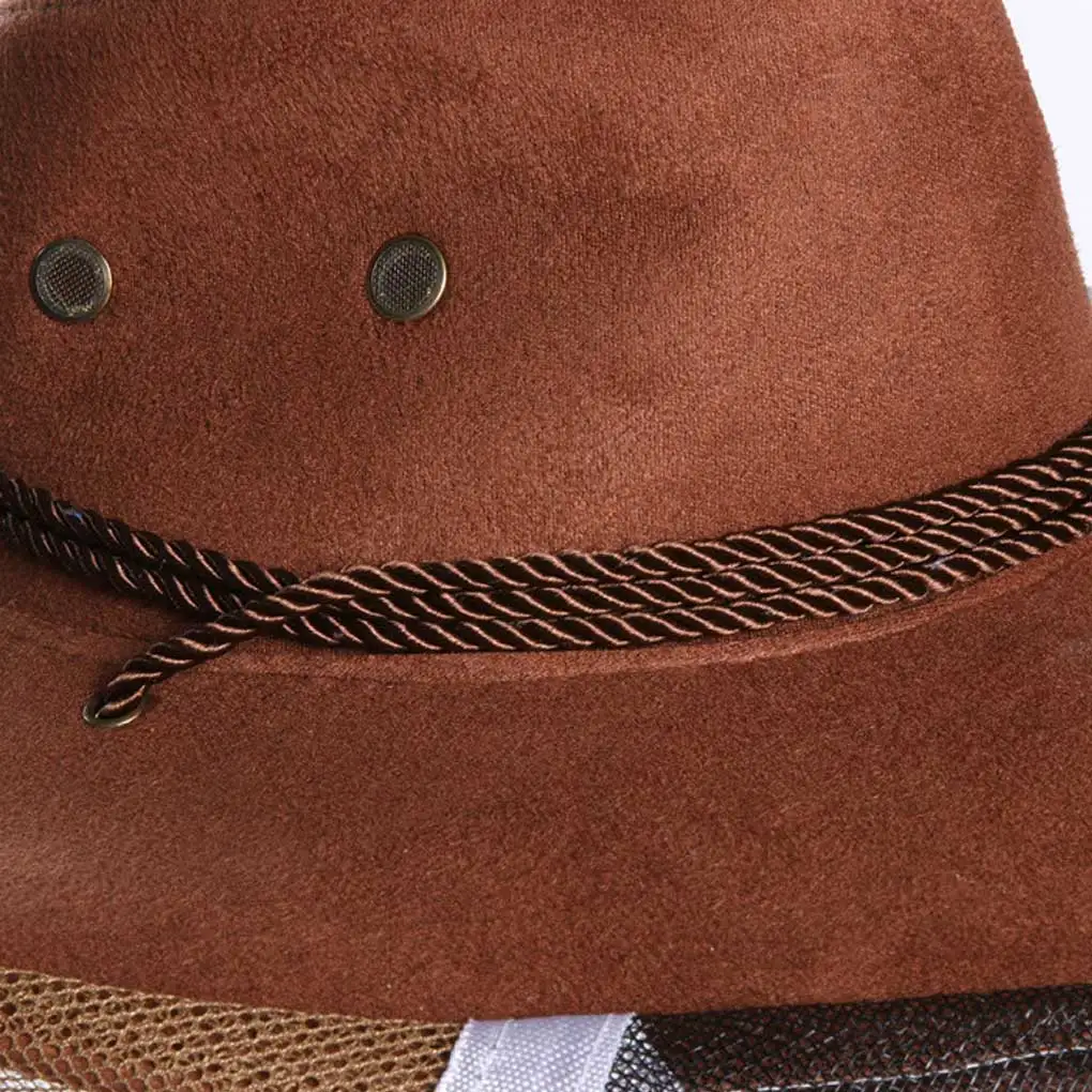 

Women Beekeeping Hat Mesh Net Insect Face Head Protector Portable Cowboy Protective Unisex Cap Breathable Headgear