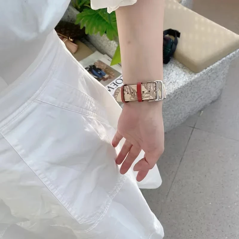 Фото Ремешки для часов 22 мм для Redmi Watch 5 Lite/5 Active, спортивный кожаный браслет-петля, ремешок для Xiaomi Redmi Watch 5 Active №4