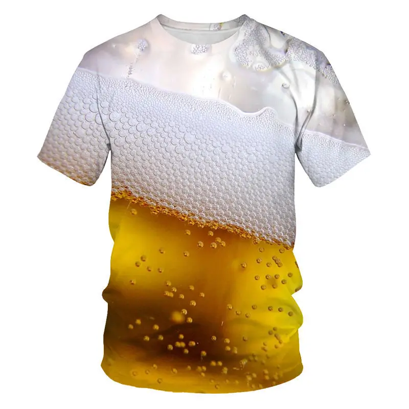 

2022 New Men's Fashion Casual T-Shirt 3D Hip Hop Wolf Style Oversized T-Shirt