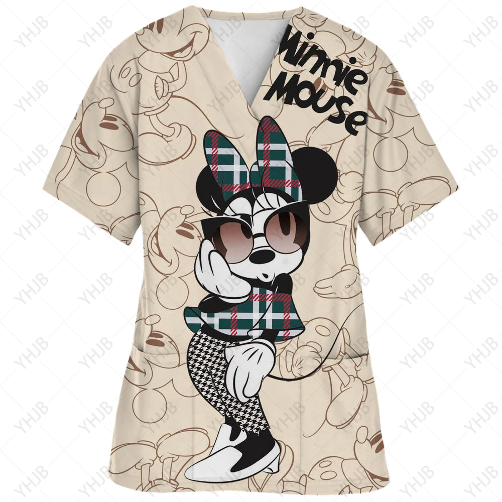 Униформа медсестры для больницы женская модель повседневные фонарики с коротким