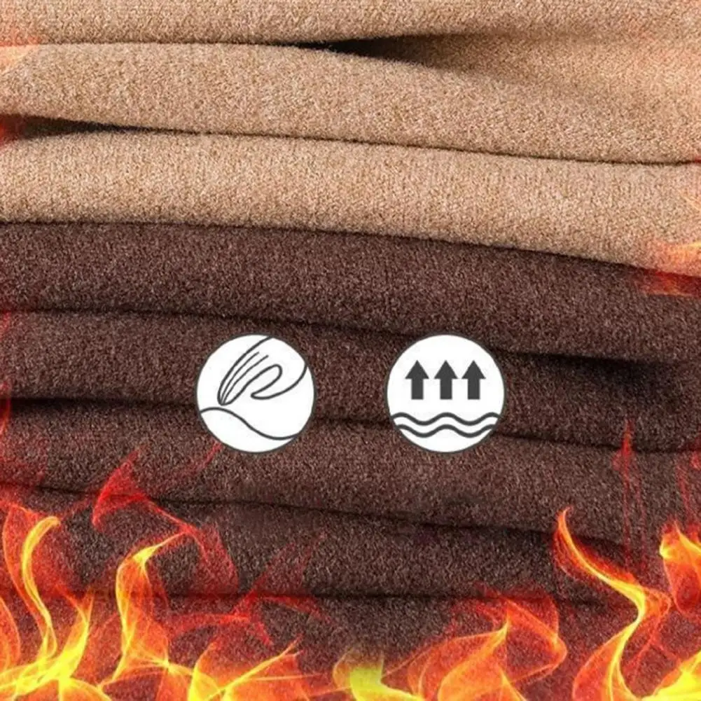 Мужская двухсторонняя бархатная футболка с длинным рукавом и высоким воротником