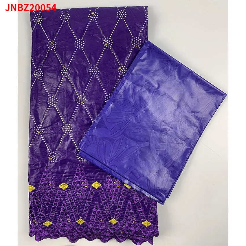 

2022 Новый нигерийский великолепный хлопковый африканский текстиль для свадебного платья JNBZ20054B