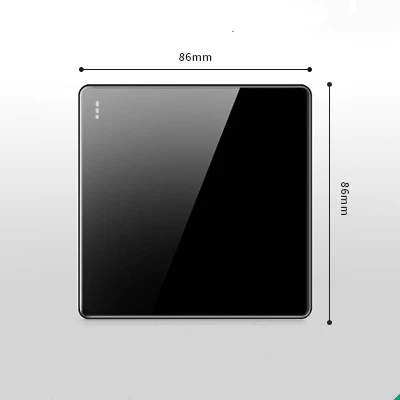 

Новый британский стандарт Великобритании черный 1/2/3/4, настенный PMMA2MM акриловый кристаллический панельный переключатель, usb-разъем с низким током