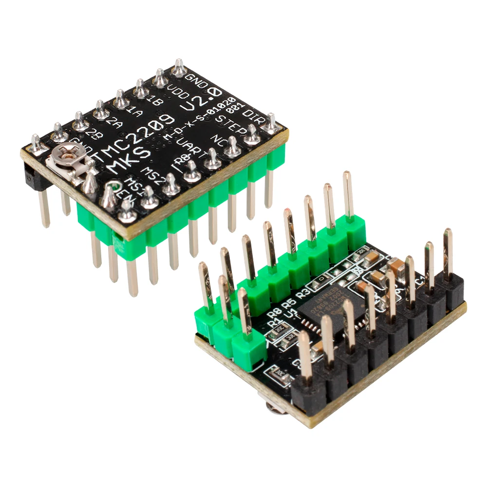 Оригинальный шаговый двигатель MKS TMC2209 2209 StepStick детали для 3D-принтера а UART