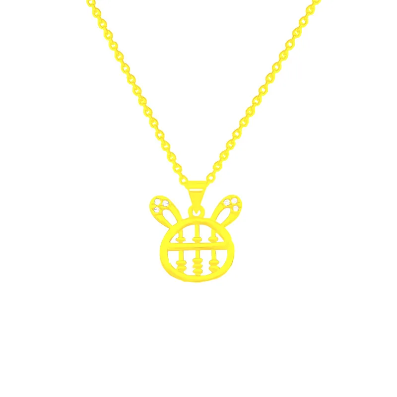 

Hollow Arithmetic Animal Pet Bear Zircon Chain Pendant Necklace Nimble Mother's Day Woman Wedding Family Friend Gift Jewelry