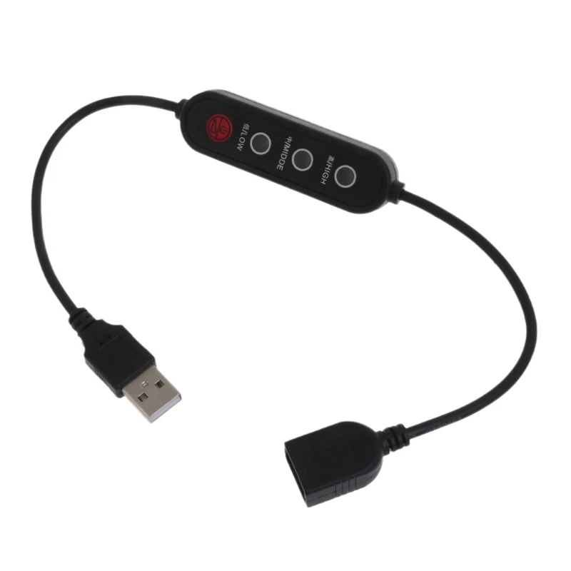 

Удлинитель с тремя скоростями для USB потолочного вентилятора, настольный вентилятор, светодиодная лампа USB