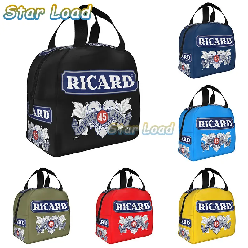

Marseille France Ricard Thermal Lunch Boxes Sportscar Motor Racing Thermal Cooler Food Insulated Lunch Bag Box Children Student