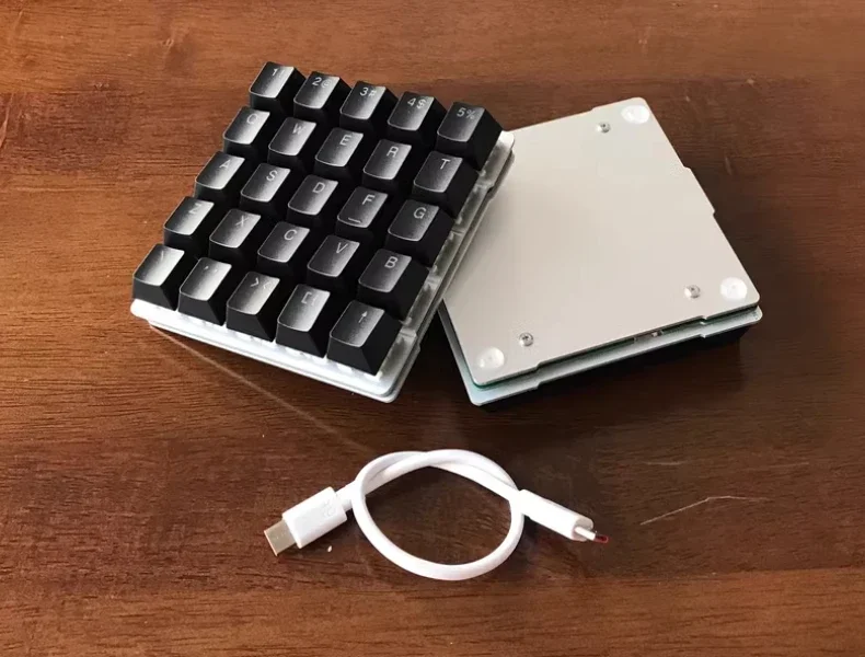 X6 квадратная разделенная клавиатура на заказ 25 клавиш мини-клавиатура с