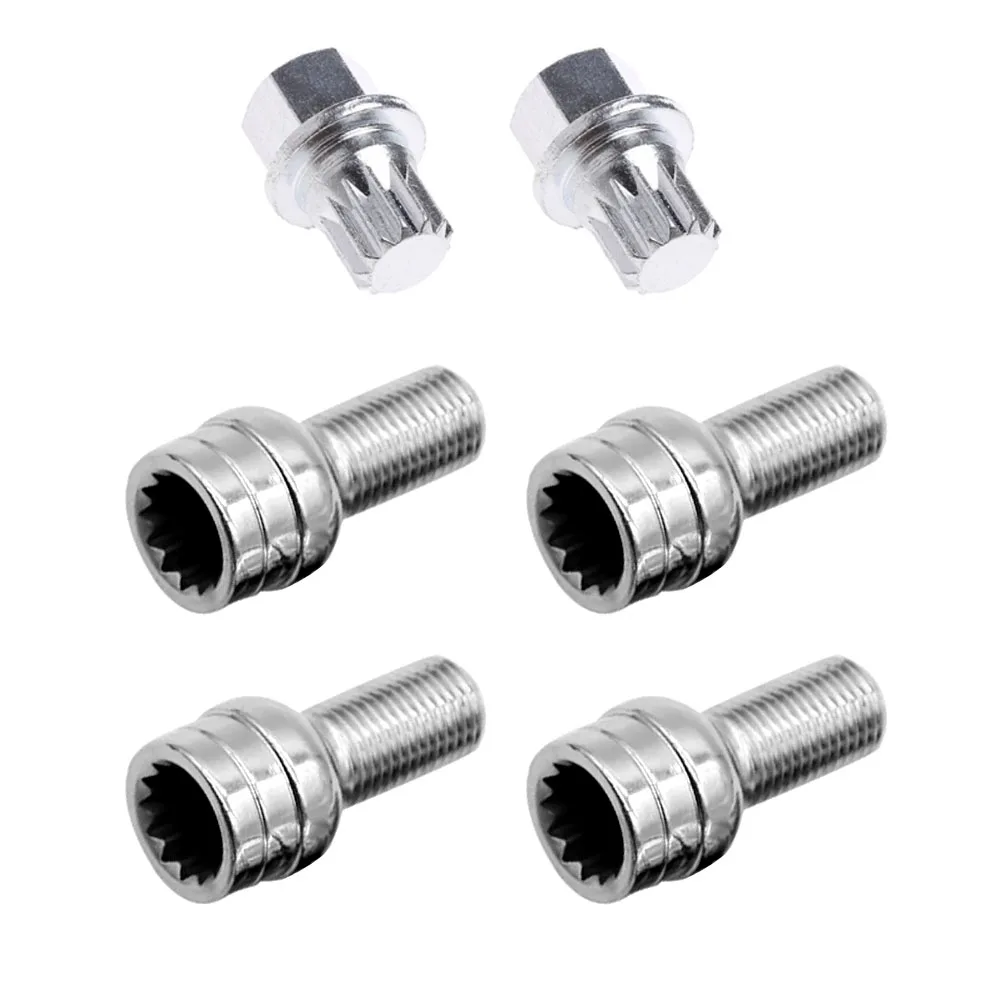 

4 шт. колесные болты M14 * 1,5, Противокражные колесные винты, болты, блокировка, гайка, ключ, адаптер для VW Golf Jetta, Passat, Audi A4, A6, A8, TT, автозапчасти
