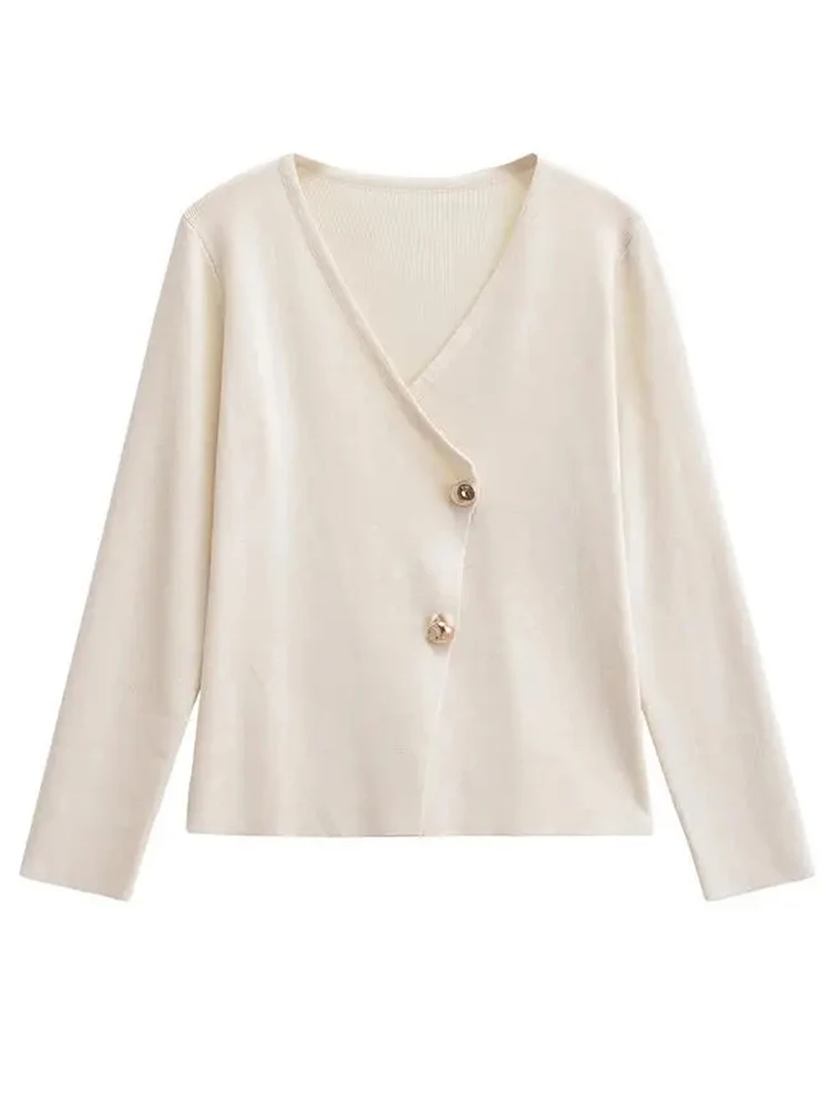 Шикарный тонкий вязаный кардиган свитер для женщин осень-зима 2024 новый