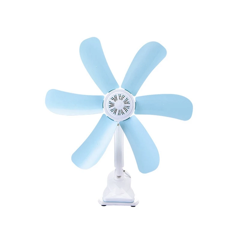 

HOT SALE Clip Fan Office Six-Leaf Desktop Electric Fan Clip Fan Bedroom Household EU Plug
