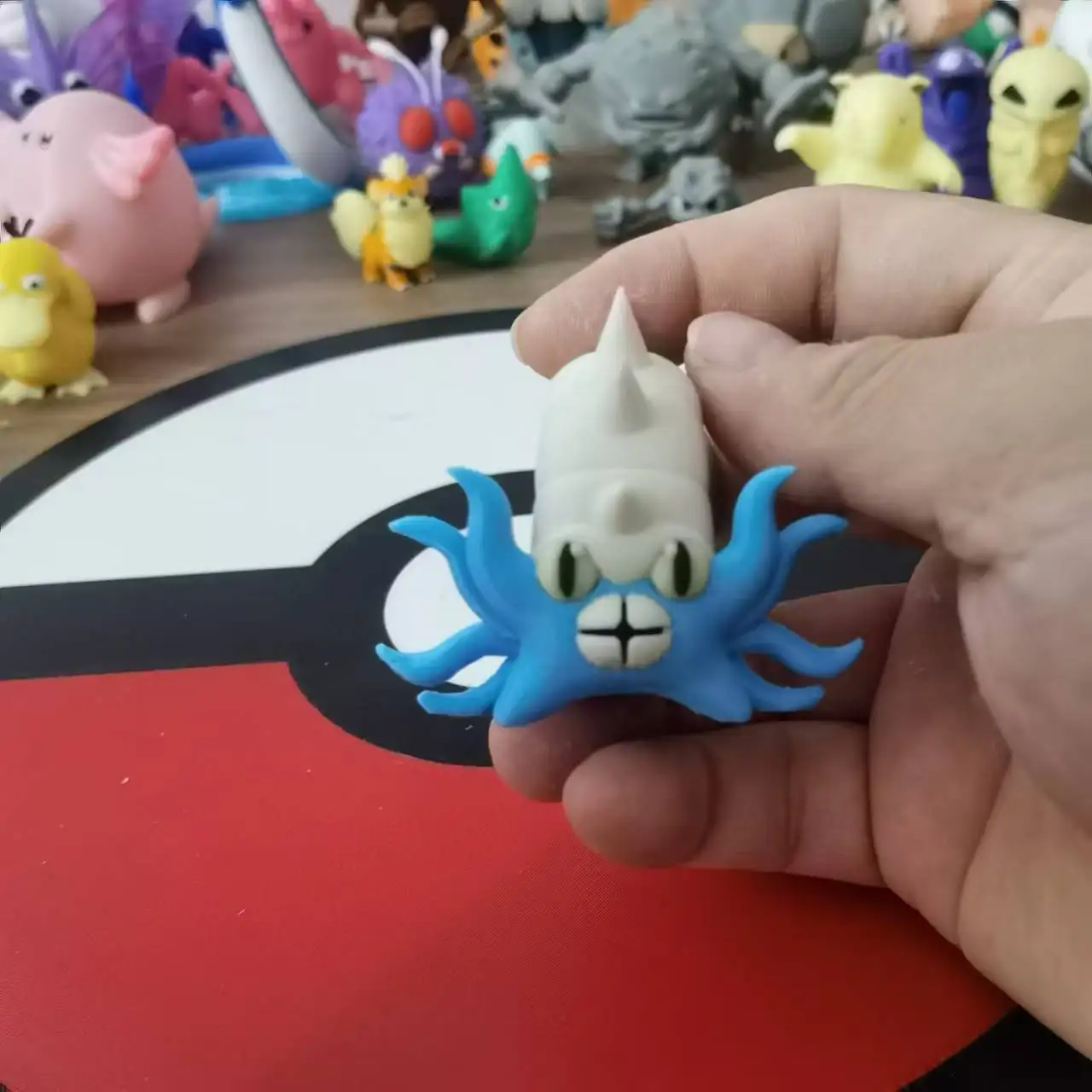 Новые аниме Omastar Omanyte Фигурки Poliwhirl Poliwrath Proportion World 1:20 Diy 3d Печать Мультяшная