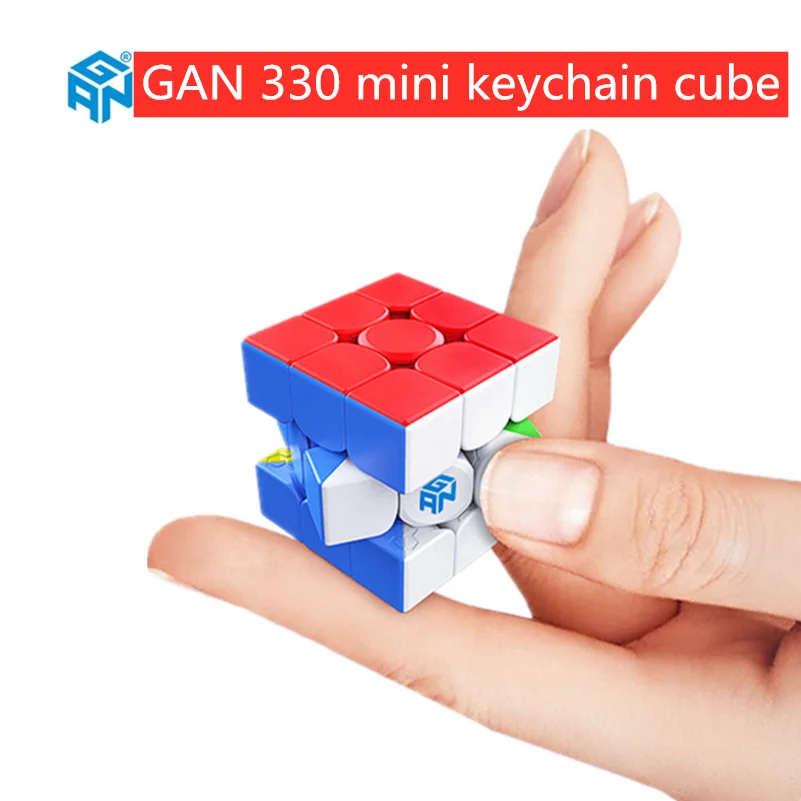 Продажа [ECube] GAN330 брелок 3x3x3 головоломка магический куб 3x3x3 скоростные кубики Gans кубики GAN 330 Mini Cubo Magico профессиональные игрушки