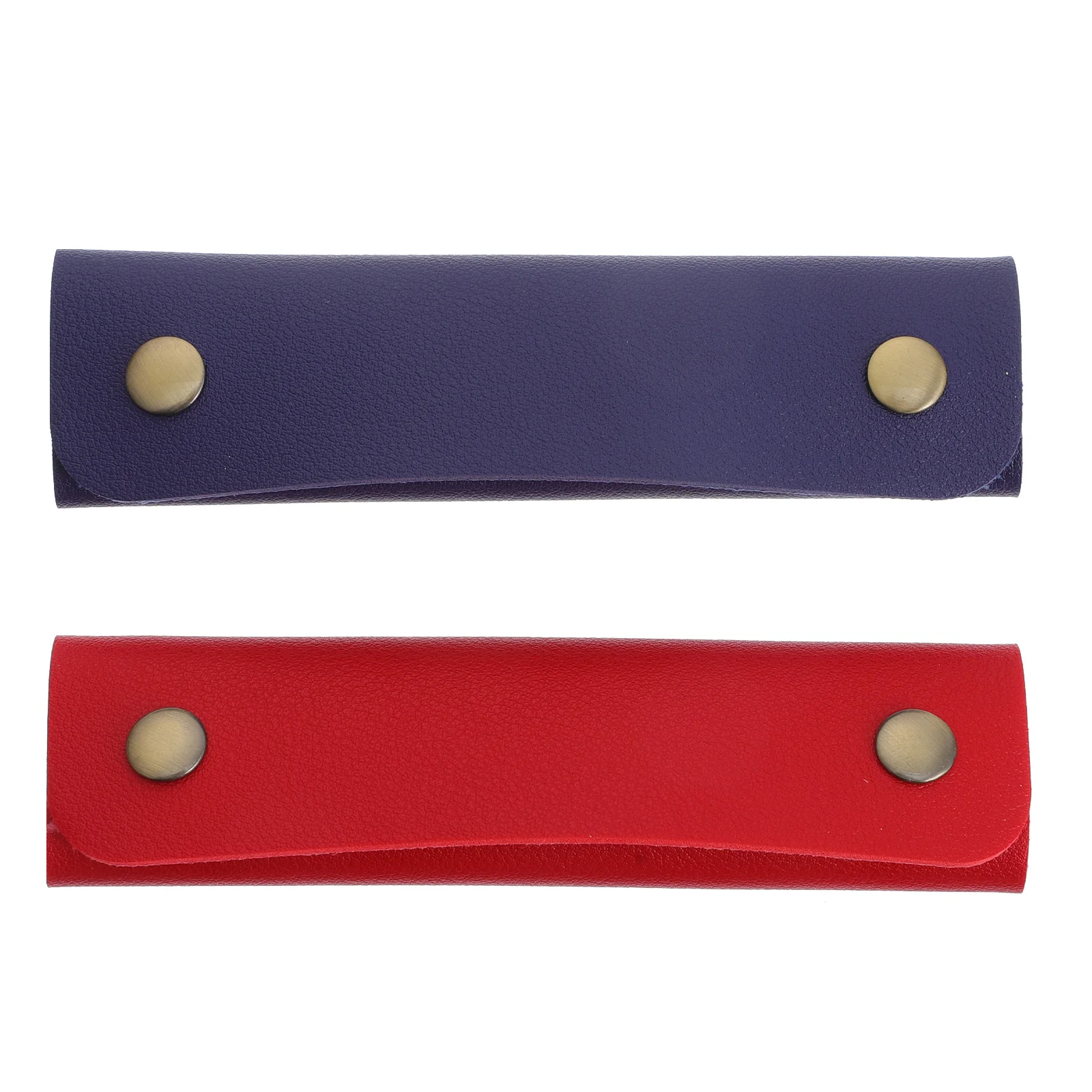 

2 Pcs Luggage Hand Strap Suitcase Identifier Replace Bag Handle Cover Pu Wrap