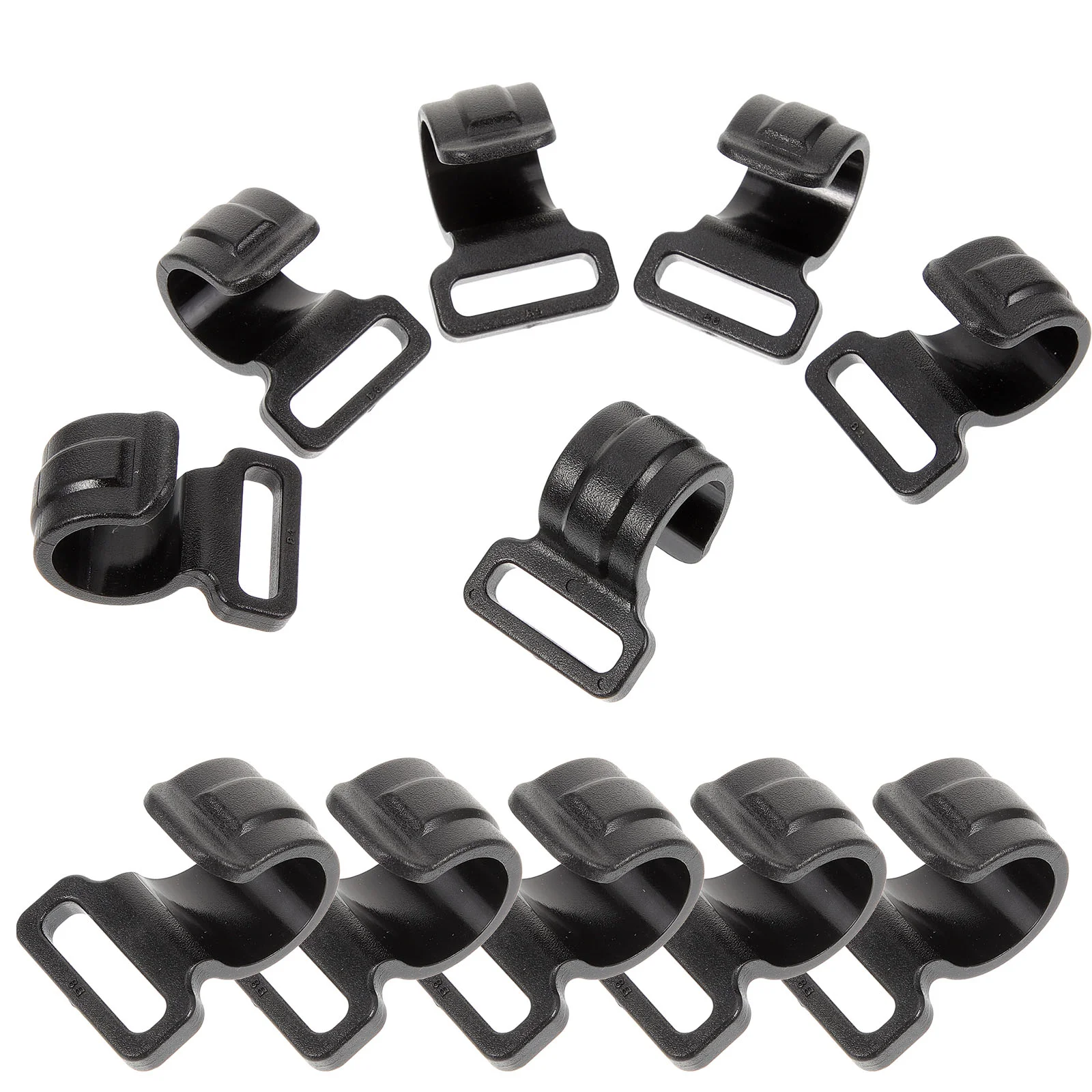 

10 Pcs Portable Tent Plastic Hook Camping Gear Hanger Accessories Pole Hooks Storage