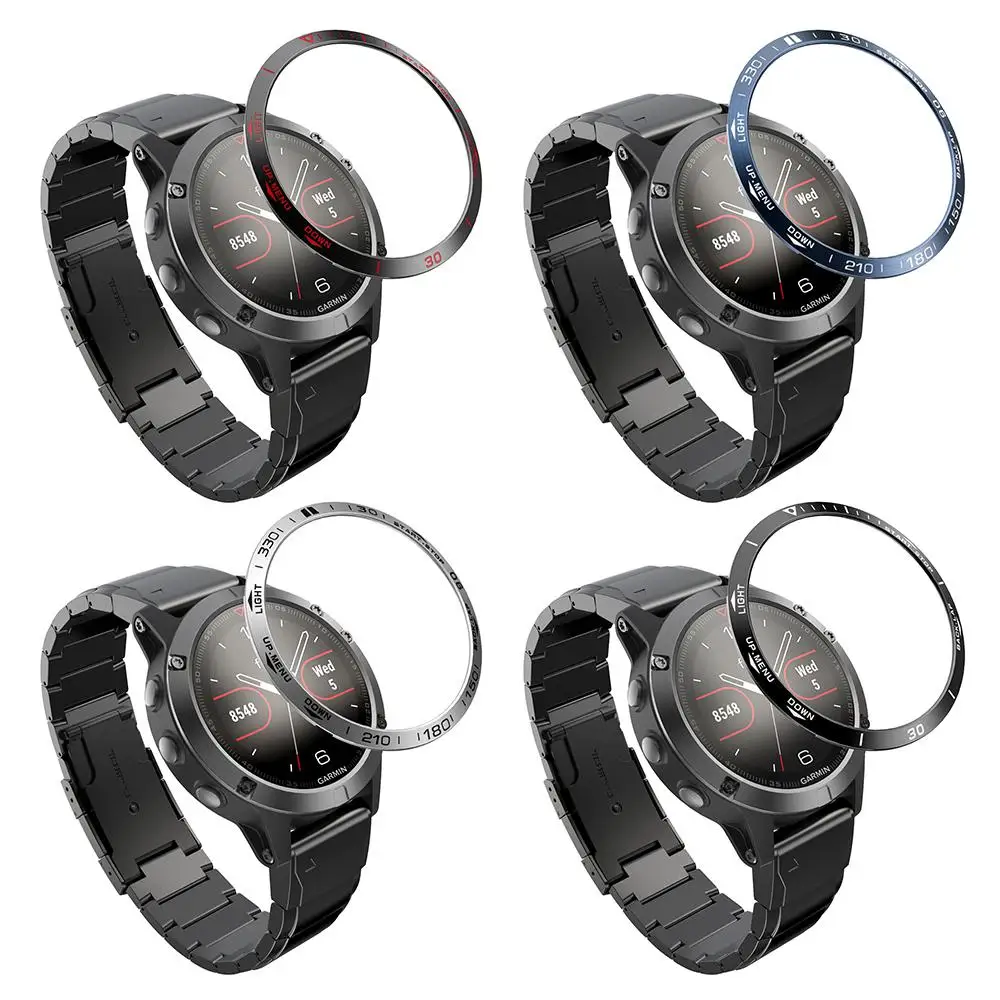 

Рамка для часов, бриллиантовые кольца, защита от царапин, стальное кольцо из нержавеющей стали для защиты рамы Garmin Fenix 5x
