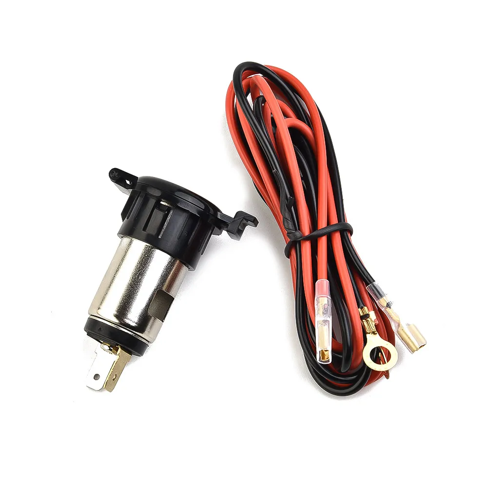 

Cable Power Lighter Socket Outlet Plug 100cm Wire Car 120W 12V Car Lighter Charger Cigaret Fuse USB Waterproof