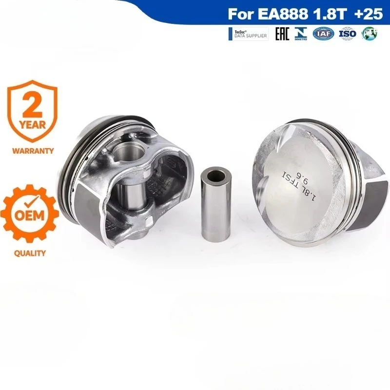 Фото Комплект поршней двигателя OEM 06J107065AG 06H107065BK увеличенного размера (+0.25 мм, 82.75 мм) для VW EA888 1.8T для Passat CDH BZB CDA №1