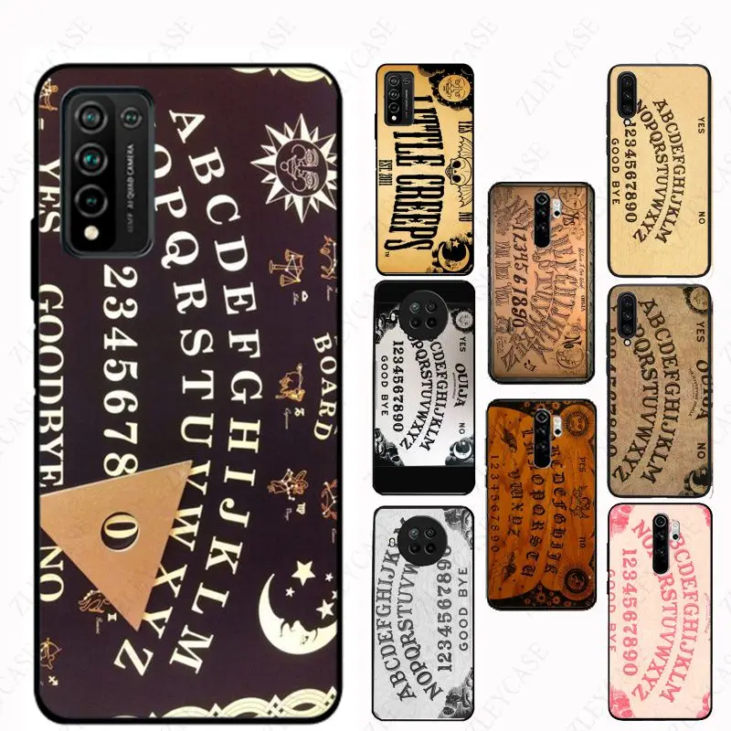 Ouija Board Phone Cover For Xiaomi Redmi Note10pro note9 8pro 9C 11 7 9A 8T 9s mi 11T pocox3nfc POCOF3 CC9E A3 A1 9T Case coque