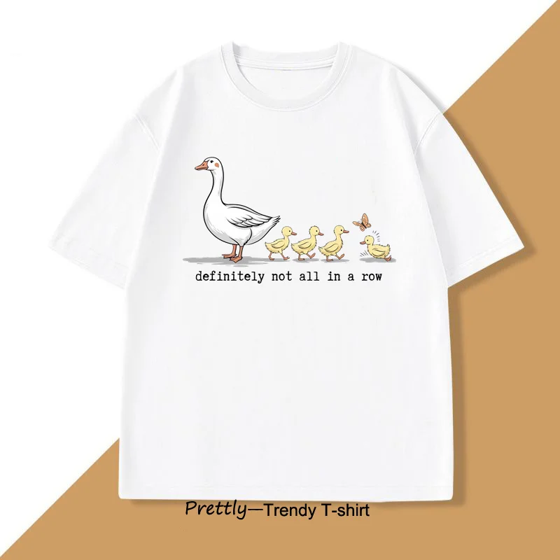 Забавная футболка Глупый гусь для мужчин и женщин в стиле ретро с уткой любителей