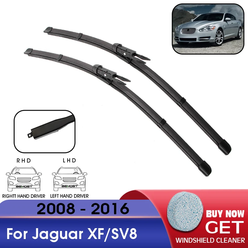 

Car Wiper Blade Front Window Windshield Rubber Refill Wiper For Jaguar XF/SV8 2008-2016 LHD / RHD 24"+19" Car Accessories