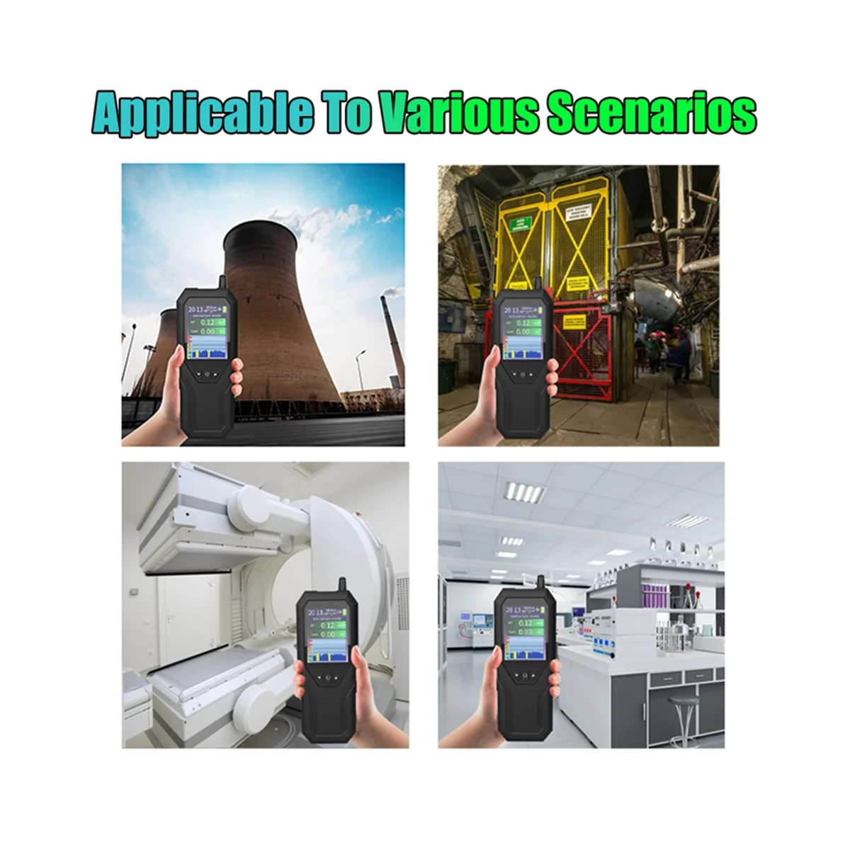 Счетчик Гейгера детектор ядерного излучения дозиметр черный удлинение