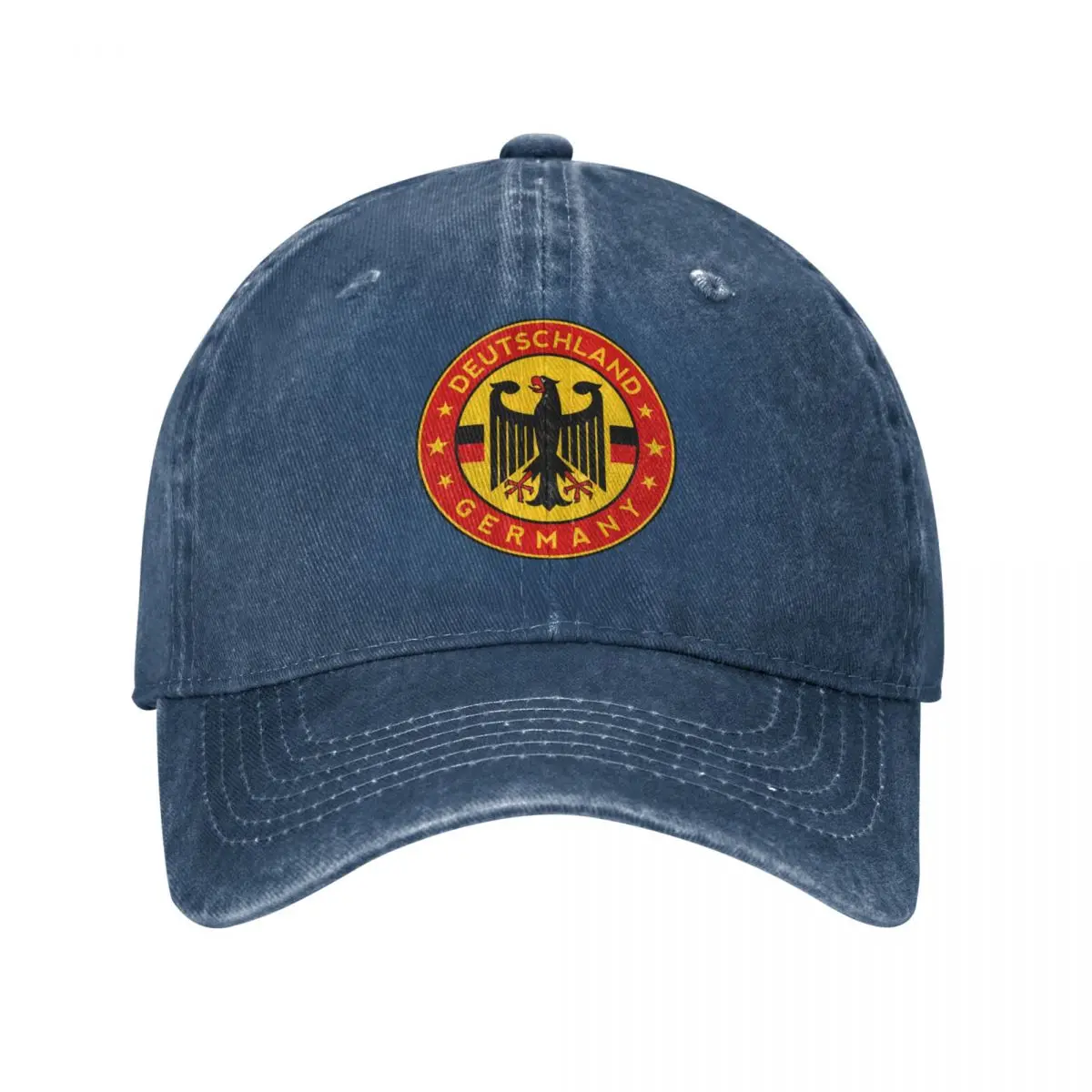 

German Flag Empire Germany Baseball Caps Retro Distressed Denim Eagle Coat of Arms Sun Cap Unisex Outdoor Activities Caps Hat