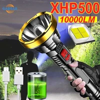 100000lm powerful led flashlight p500 usb rechargeable tactical torch long range 1000m high power lights waterproof camping
