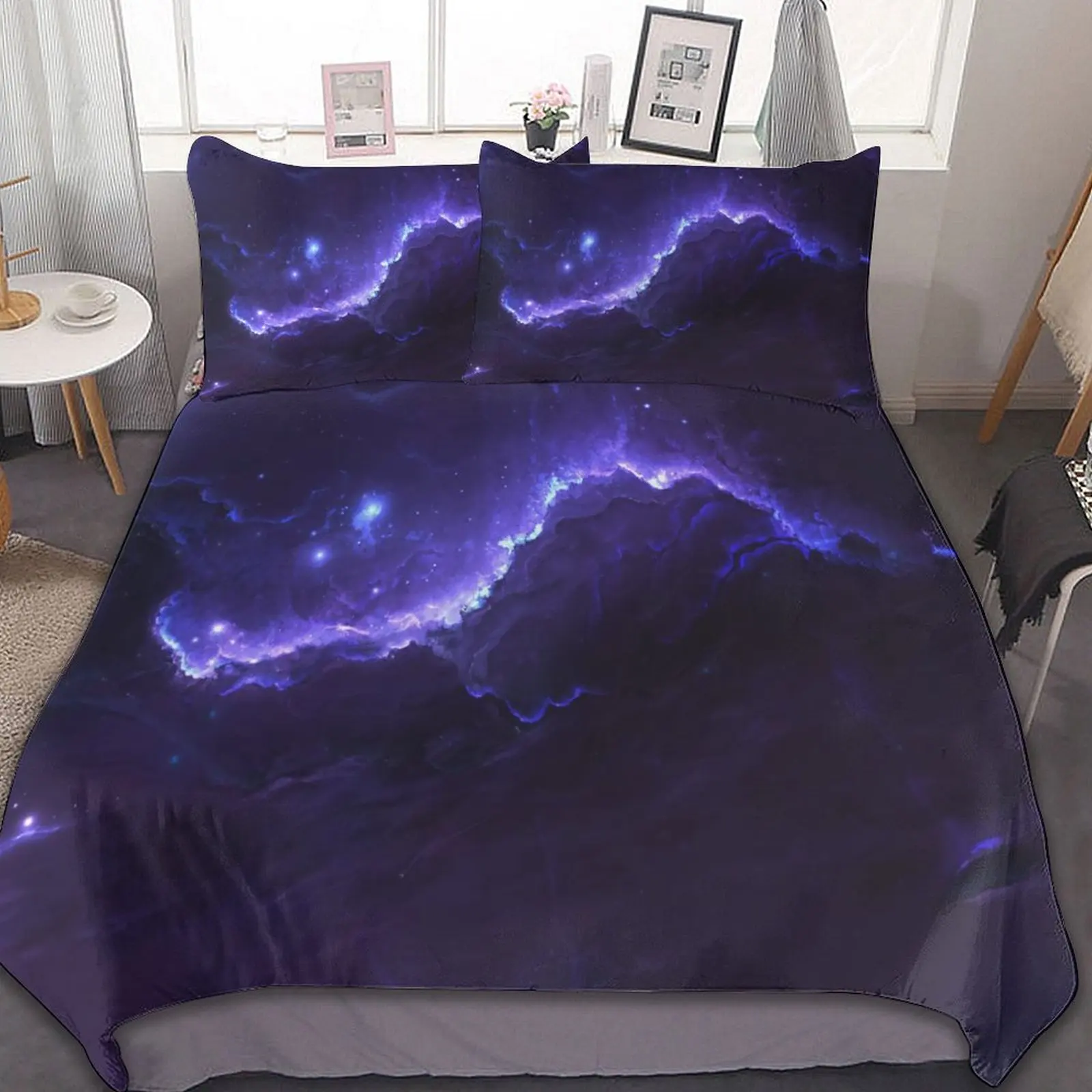 

3-Piece Bedding Set (1 Duvet Cover + 2 Pillow Shams) The Faunt Style 86"x70",79"x90",90"x90"