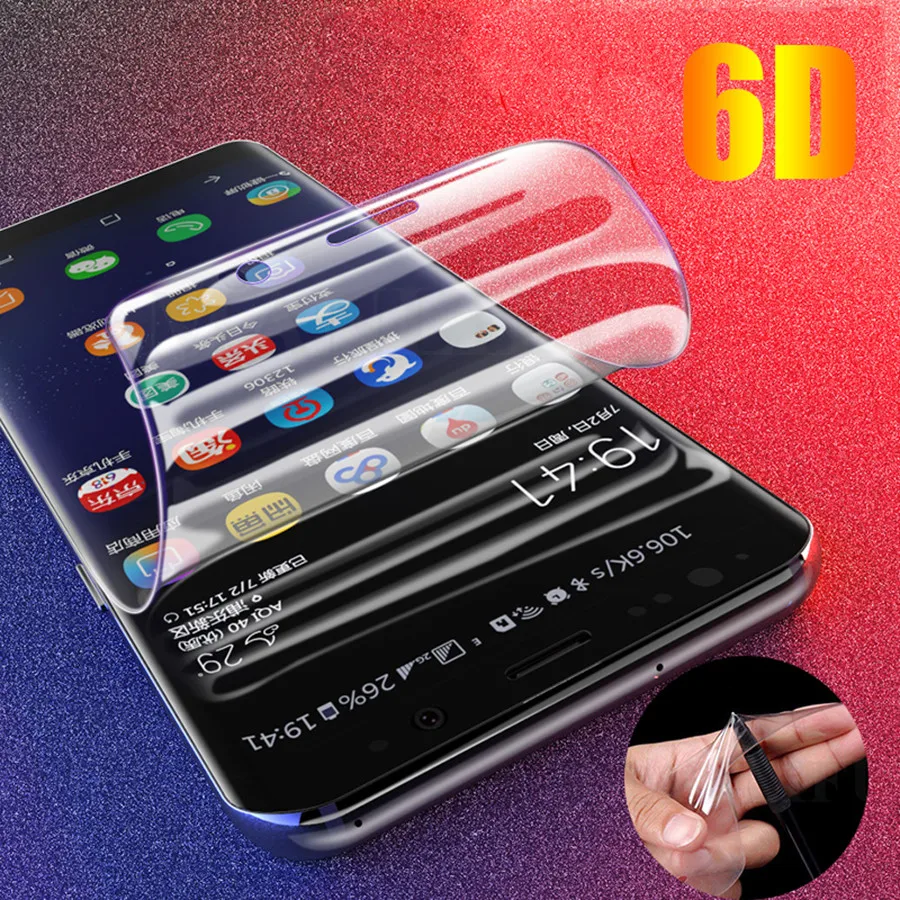 

9D Protection For Samsung Galaxy A6 A8 J4 J6 Plus 2018 J2 J8 A7 A9 2018 Hydrogel Film Screen Protector Safety Film Case