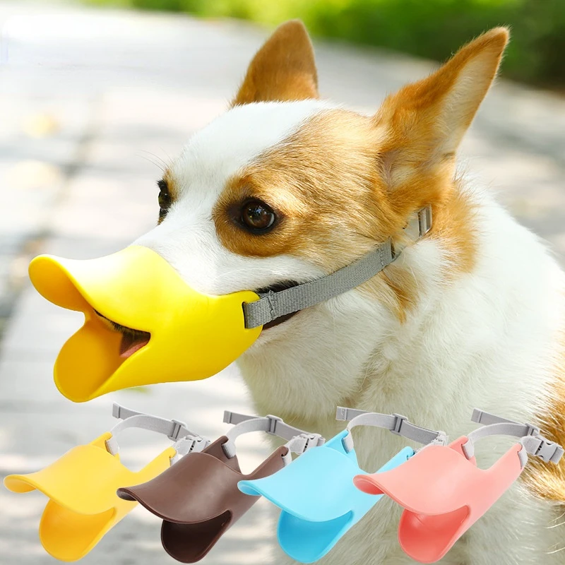 

Dog Muzzle Silicone Duck Muzzle Mask for Pet Dogs Anti Bite Stop Barking Small Large Dog Mouth Muzzles Pet Dog Accessories Latex